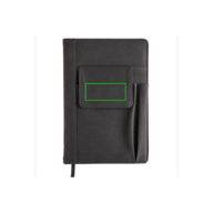 Notebook with phone pocket